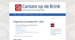 Desktop Screenshot of cantateopdebrink.nl