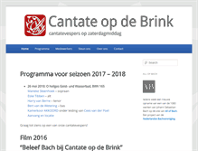 Tablet Screenshot of cantateopdebrink.nl